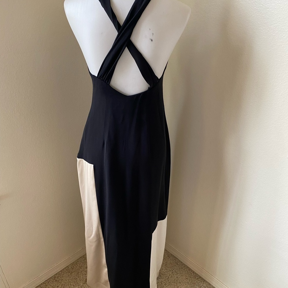 Abaete Halter Color Block Maxi Dress - Picture 3 of 8